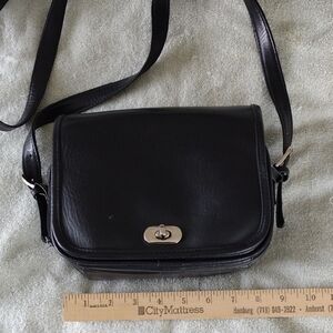 Black Leather Crossbody Bag